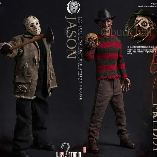 Freddy Krueger Vs. Jason Vorhees 1/6 Scale Actionfigur Ws018 019 020 WHY?STUDIO