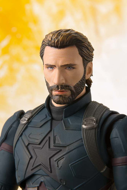 Guardians of the Galaxy Aiw Cap America & Tamashii Eff Expl Actionfigur S.H.Figuarts Bandai