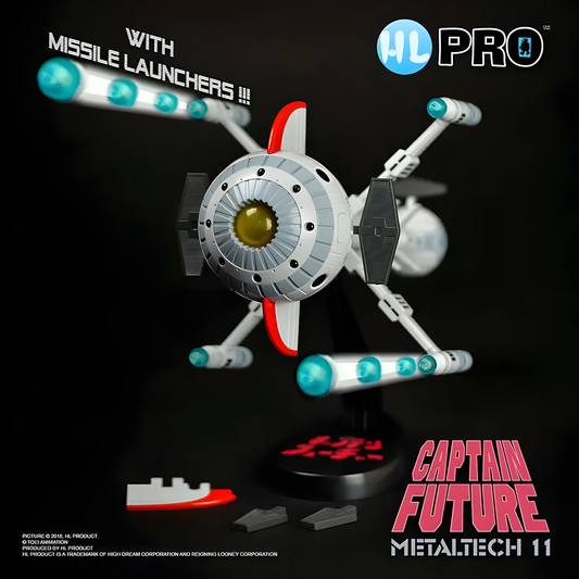 HL Pro Metaltech 11: Captain Future – Future Comet (Cyberlabe) Die-Cast Modell (23,5 cm)