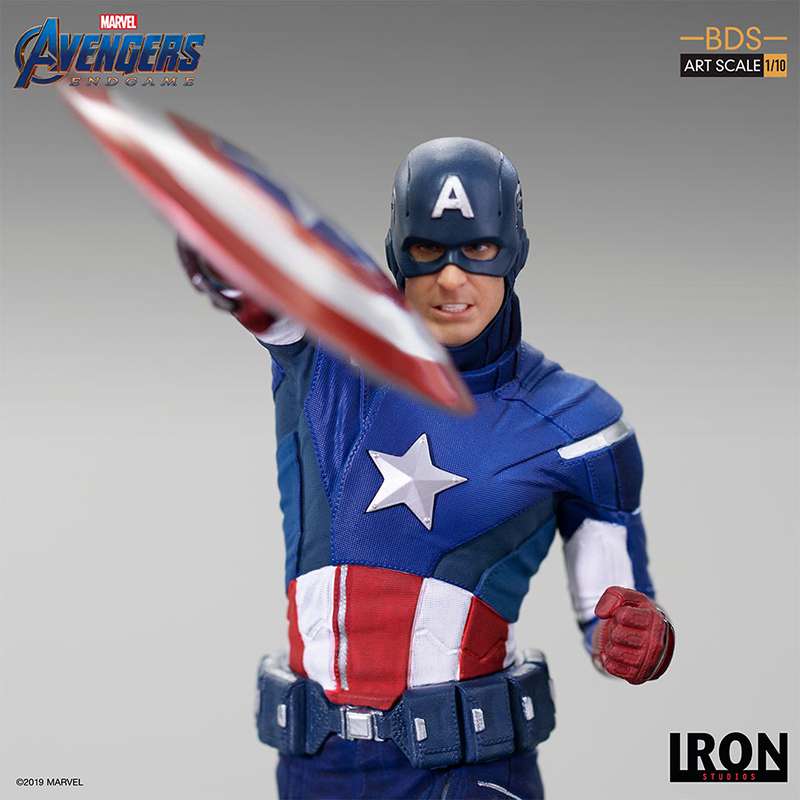 Ae Captain America 2012 1/10 Art Statue 20cm Iron Studios