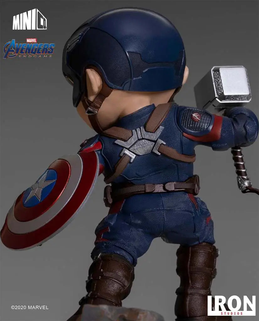 Avengers: Endgame – Captain America mit Mjolnir – MiniCo Statue – Iron Studios