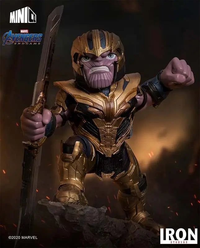 Avengers: Endgame – Thanos mit Doppelklinge – MiniCo Statue – Iron Studios