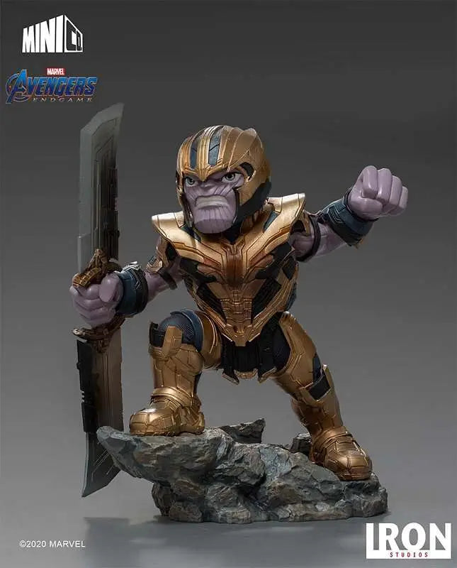 Avengers: Endgame – Thanos mit Doppelklinge – MiniCo Statue – Iron Studios