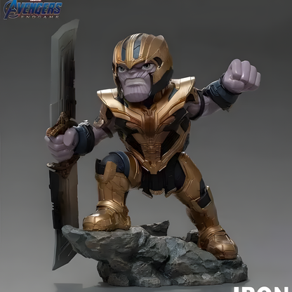 Avengers: Endgame – Thanos mit Doppelklinge – MiniCo Statue – Iron Studios