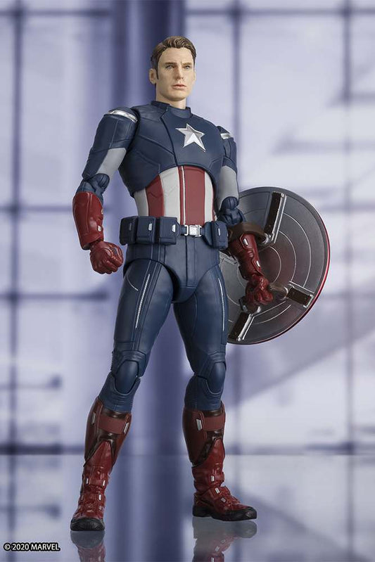 Ae Captain America Actionfigur Cap Vs Cap S.H.Figuarts 17cm Bandai
