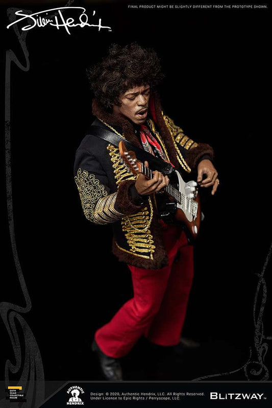 Jimi Hendrix 1/6 Af Actionfigur Blitzway 30cm