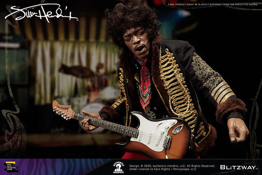 Jimi Hendrix 1/6 Af Actionfigur Blitzway 30cm
