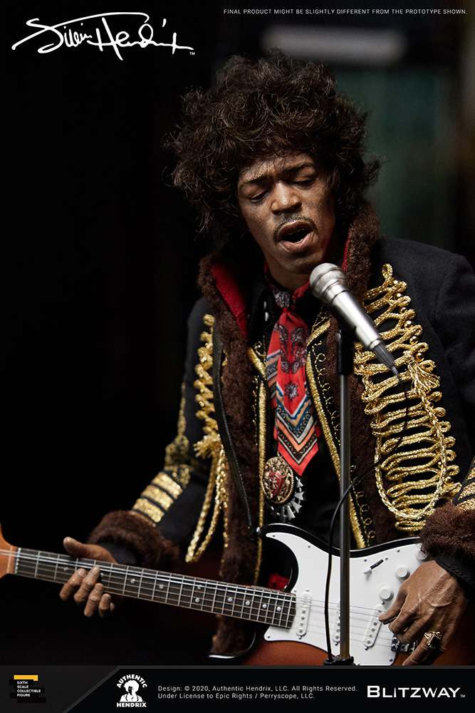 Jimi Hendrix 1/6 Af Actionfigur Blitzway 30cm