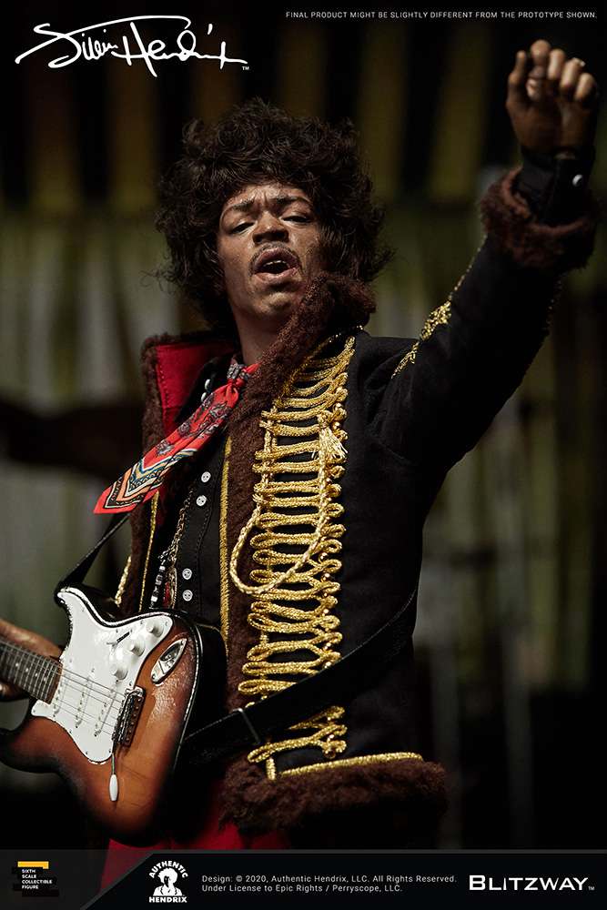 Jimi Hendrix 1/6 Af Actionfigur Blitzway 30cm
