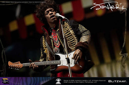 Jimi Hendrix 1/6 Af Actionfigur Blitzway 30cm