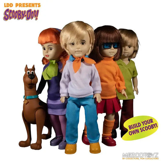 Mezco LDD Presents Scooby-Doo & Mystery Inc. 4er Set – Inkl. Scooby-Doo Build-A-Figure