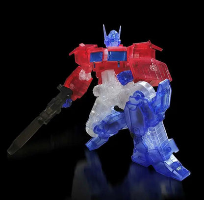 Flame Toys Transformers: Optimus Prime (IDW Ver. Clear) – Furai Model Kit (SDCC Exklusiv)