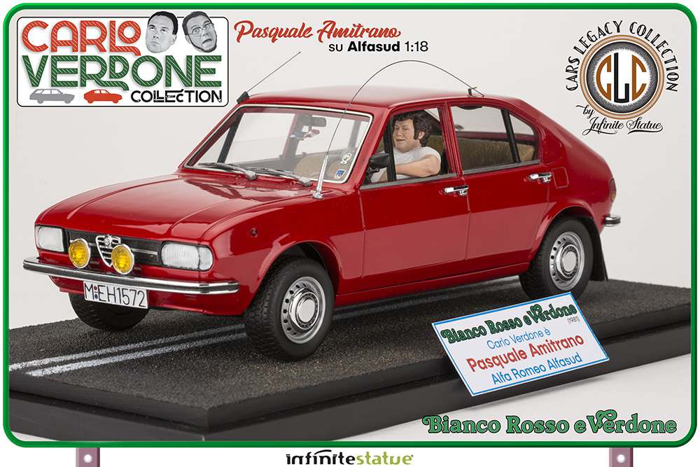 Amitrano on Alfasud Alfa 1:18 Carlo Verdone Collection Infinite Statue