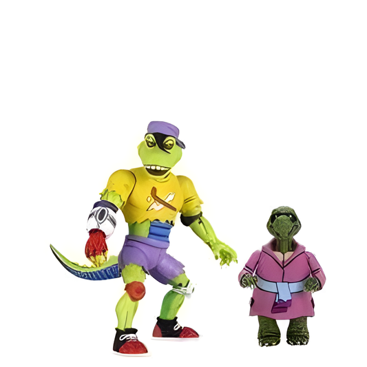 NECA TMNT Cartoon Ultimate Mondo Gecko Actionfigur – inkl. Skateboard & Zubehör