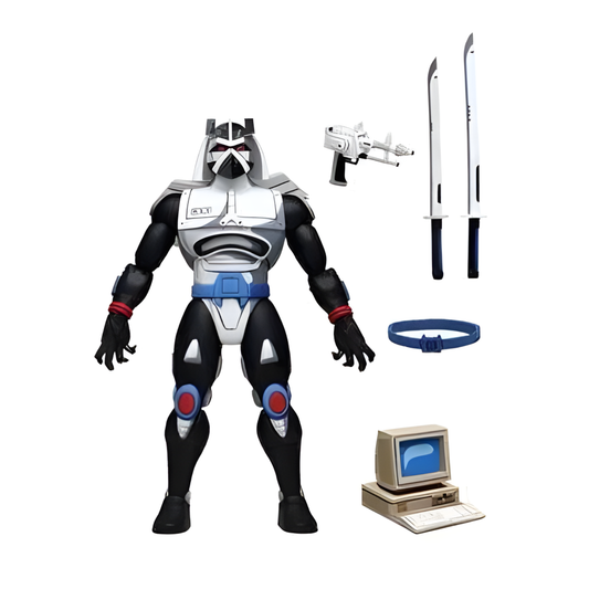 NECA TMNT Cartoon Ultimate Chrome Dome Actionfigur – 25 cm Riesen-Roboter