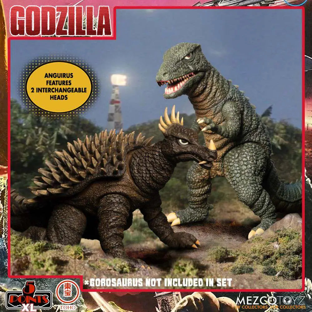 Mezco Toys 5 Points XL Godzilla: Destroy All Monsters (1968) Round 1 Set
