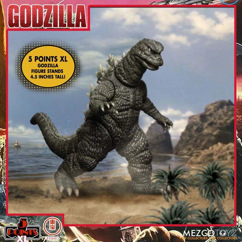 Mezco Toys 5 Points XL Godzilla: Destroy All Monsters (1968) Round 1 Set