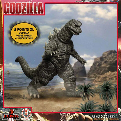 Mezco Toys 5 Points XL Godzilla: Destroy All Monsters (1968) Round 1 Set