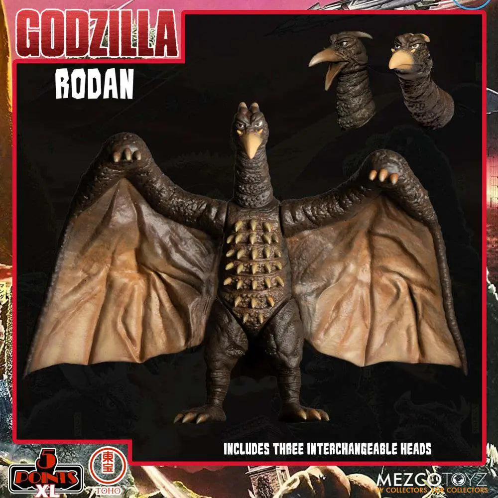 Mezco Toys 5 Points XL Godzilla: Destroy All Monsters (1968) Round 1 Set