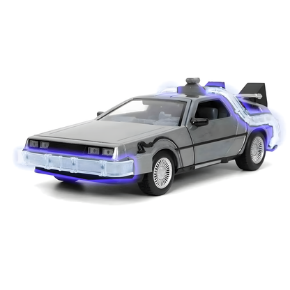 Zurück in die Zukunft – DeLorean Time Machine 1:24 Die-Cast Modell mit Licht – Jada Toys