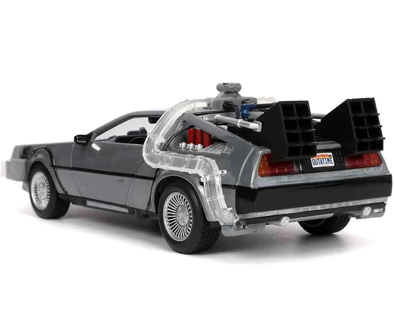 Zurück in die Zukunft – DeLorean Time Machine 1:24 Die-Cast Modell mit Licht – Jada Toys