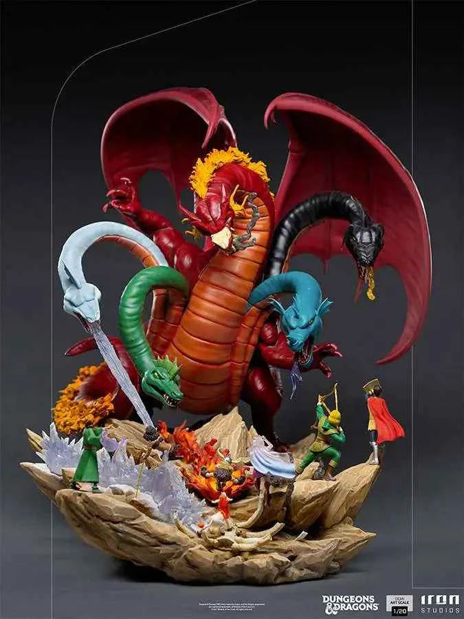 Iron Studios Demi Art Scale 1/20: Dungeons & Dragons – Tiamat Battle Diorama
