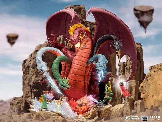 Iron Studios Demi Art Scale 1/20: Dungeons & Dragons – Tiamat Battle Diorama