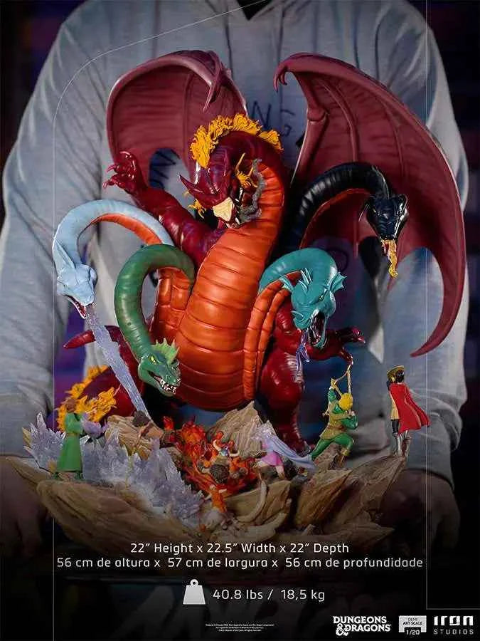 Iron Studios Demi Art Scale 1/20: Dungeons & Dragons – Tiamat Battle Diorama