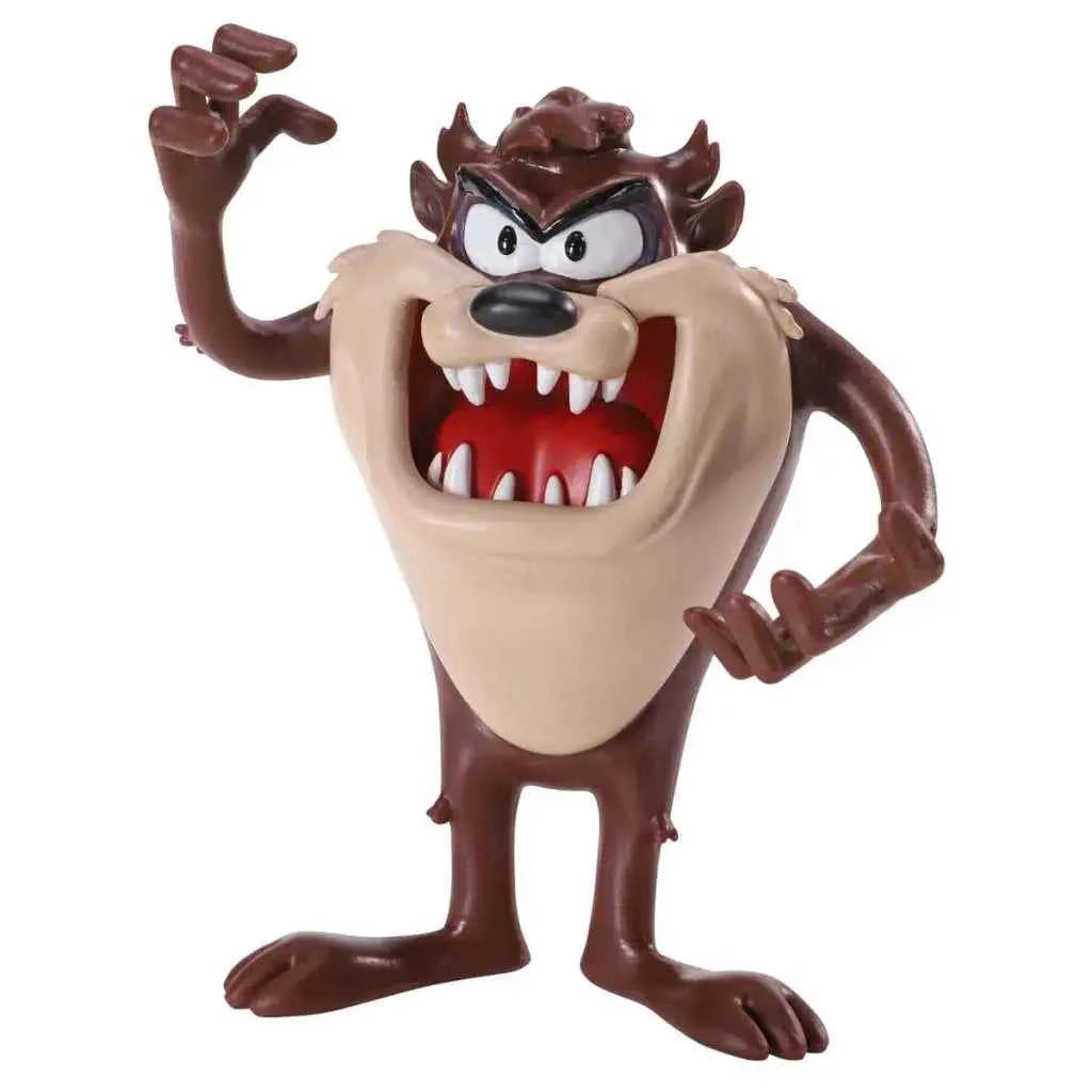 The Noble Collection Looney Tunes: Taz (Tasmanischer Teufel) – BendyFigs™ Mini-Biegefigur (9 cm)