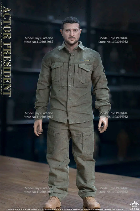 Wolodymyr Selenskyj Präsident 1/6 Scale Actionfigur 12" ZGJKTOYS JK Ukrainischer Schauspieler Präsident