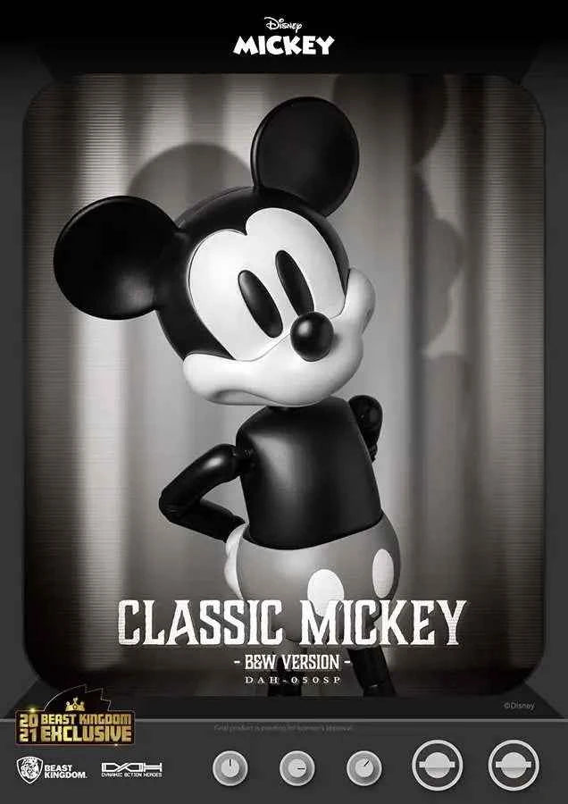 Beast Kingdom DAH-050SP Mickey Mouse Classic – B&W Version Actionfigur