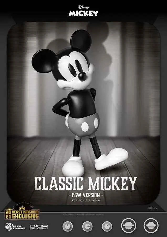 Beast Kingdom DAH-050SP Mickey Mouse Classic – B&W Version Actionfigur