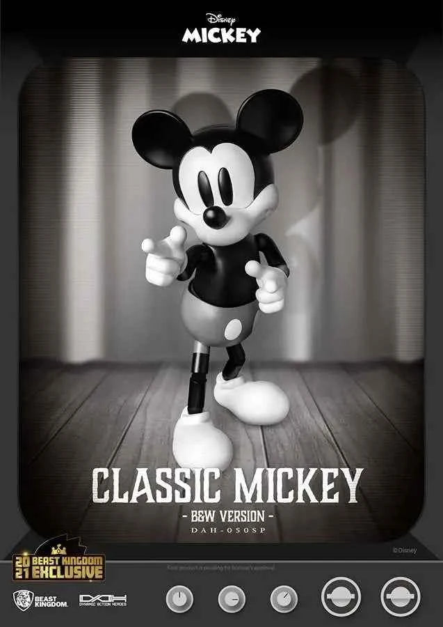 Beast Kingdom DAH-050SP Mickey Mouse Classic – B&W Version Actionfigur