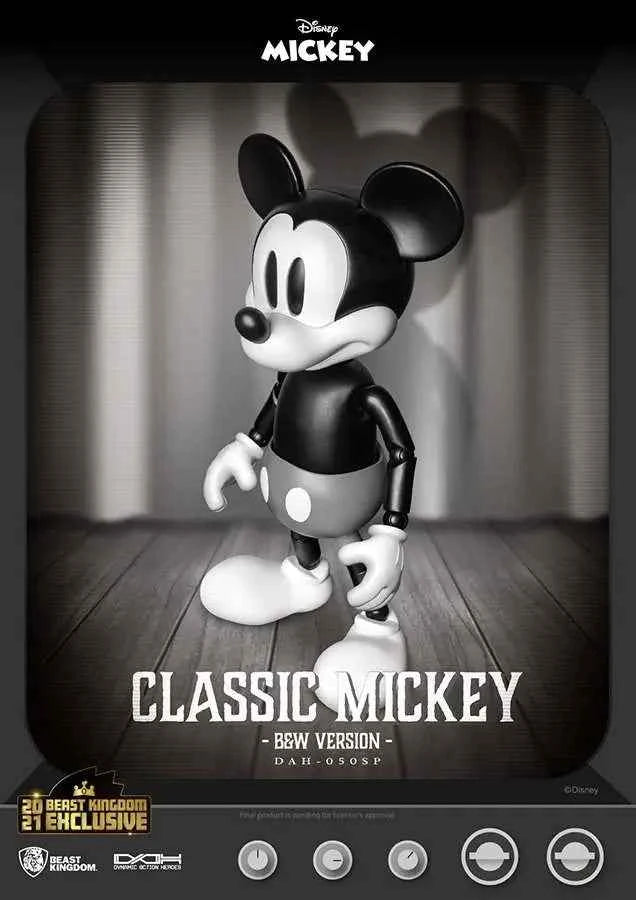 Beast Kingdom DAH-050SP Mickey Mouse Classic – B&W Version Actionfigur