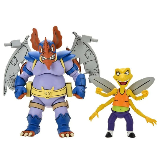 NECA TMNT Cartoon Wingnut & Screwloose Actionfiguren 2er-Pack