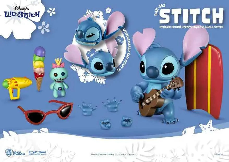 Beast Kingdom DAH-053 Lilo & Stitch: Stitch – Dynamic 8ction Heroes Actionfigur (18 cm)
