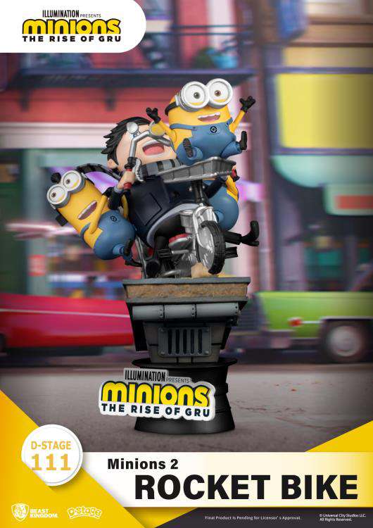 D-Stage Minions 2 Raketenfahrrad 15cm Figuren Beast Kingdom