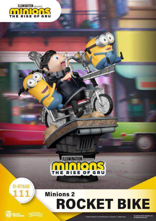 D-Stage Minions 2 Raketenfahrrad 15cm Figuren Beast Kingdom