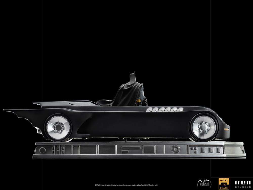 Batman Tas Batman + Batmobil 1/10 Deluxe Art Scale Statue Iron Studios