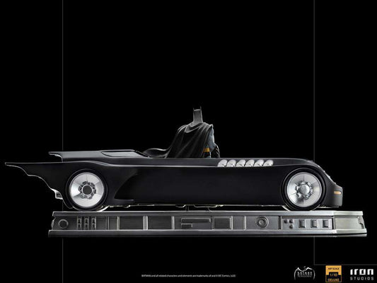 Batman Tas Batman + Batmobil 1/10 Deluxe Art Scale Statue Iron Studios