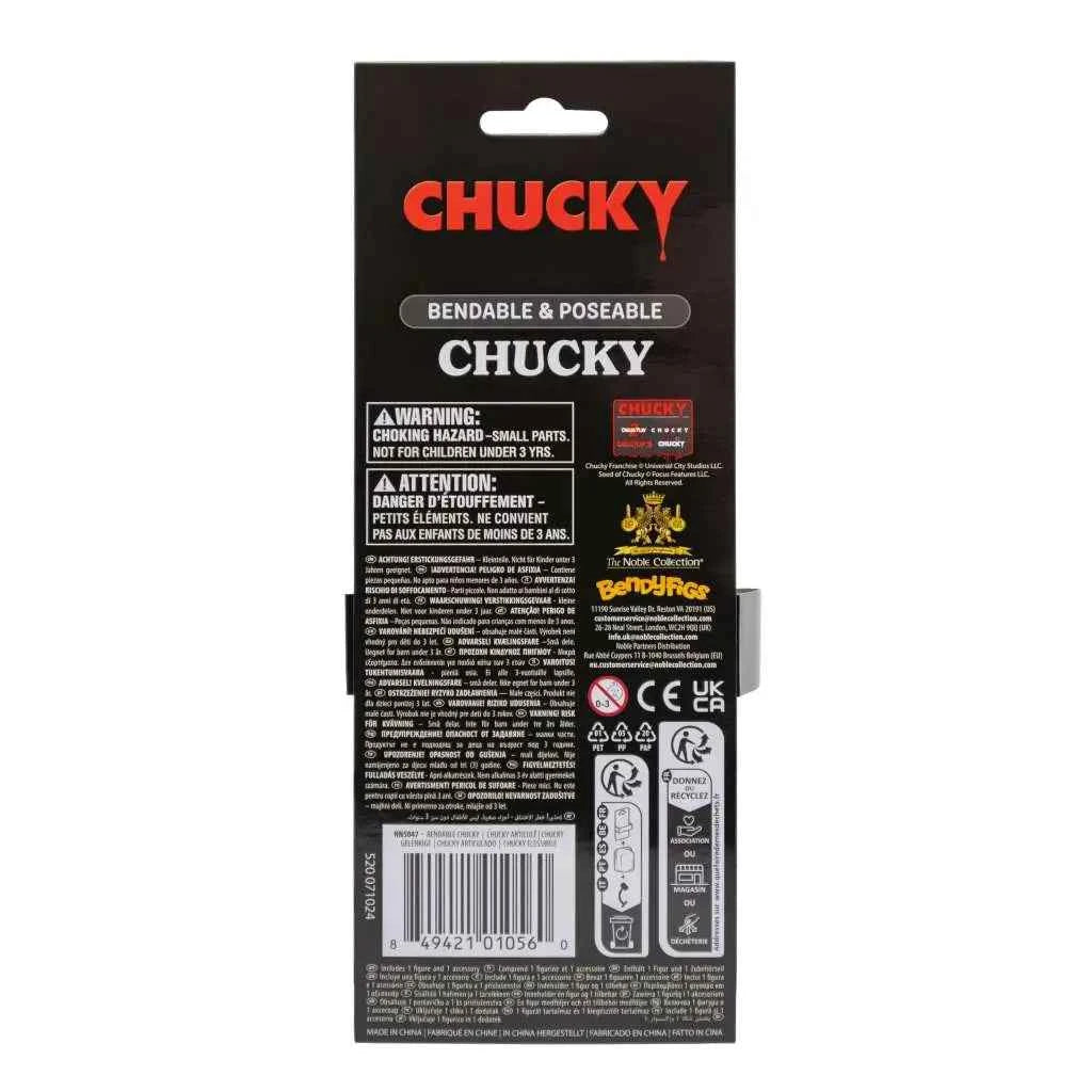 The Noble Collection Chucky Bendyfig – Biegsame Horror-Sammelfigur (14 cm)
