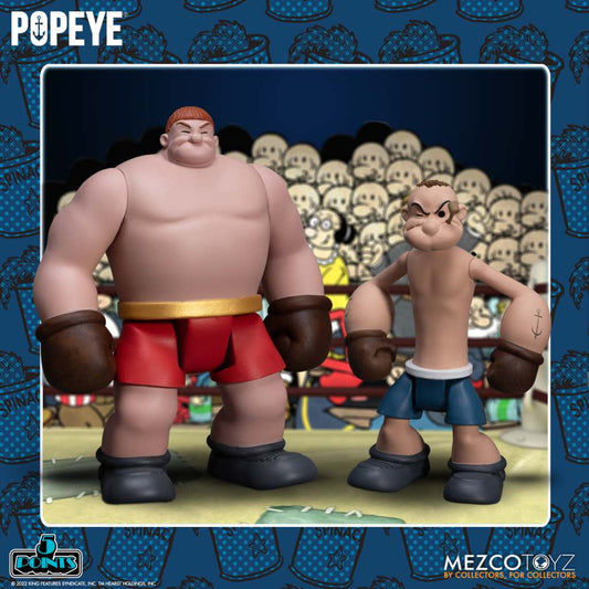 5 Points Popeye & Oxheart Actionfiguren 8cm Box Set Mezco Toyz