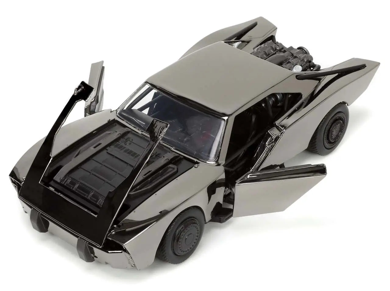 Jada Toys Next Level 1:24 Batmobil & Batman (2022) – SDCC Chrome Edition