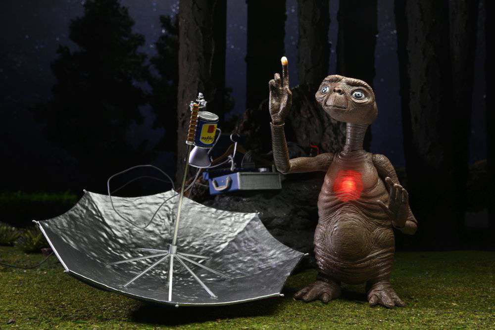 E.T. 40. Jubiläum DLX Led Brust Af Actionfigur NECA