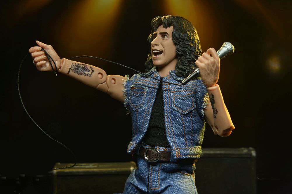 AC/DC  Bon Scott Highway To Hell Cloth Af NECA Actionfigur