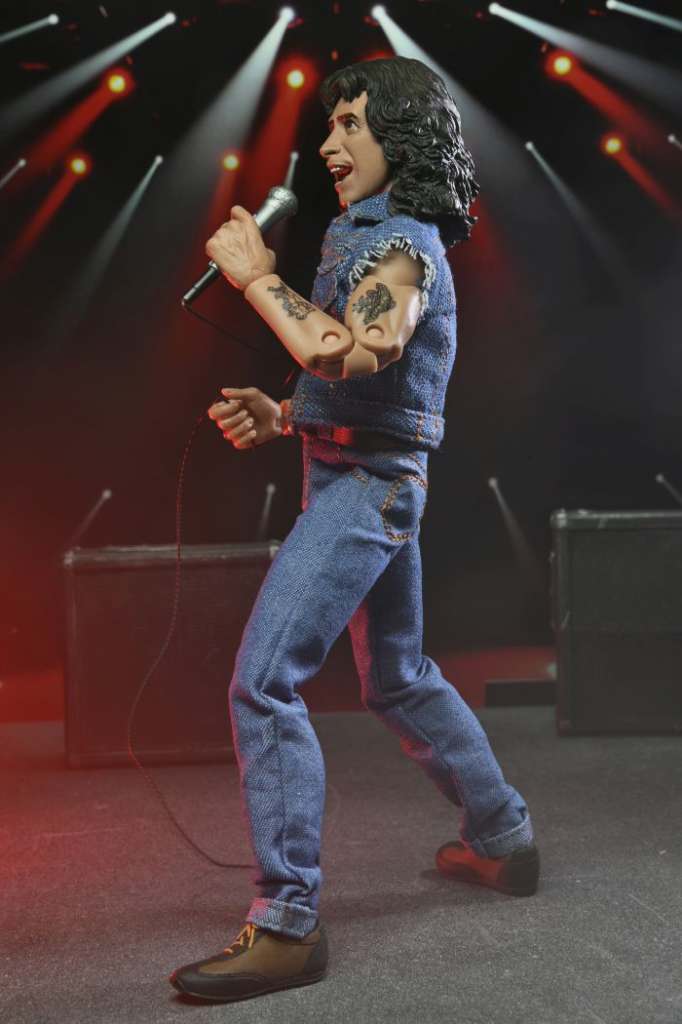 AC/DC  Bon Scott Highway To Hell Cloth Af NECA Actionfigur