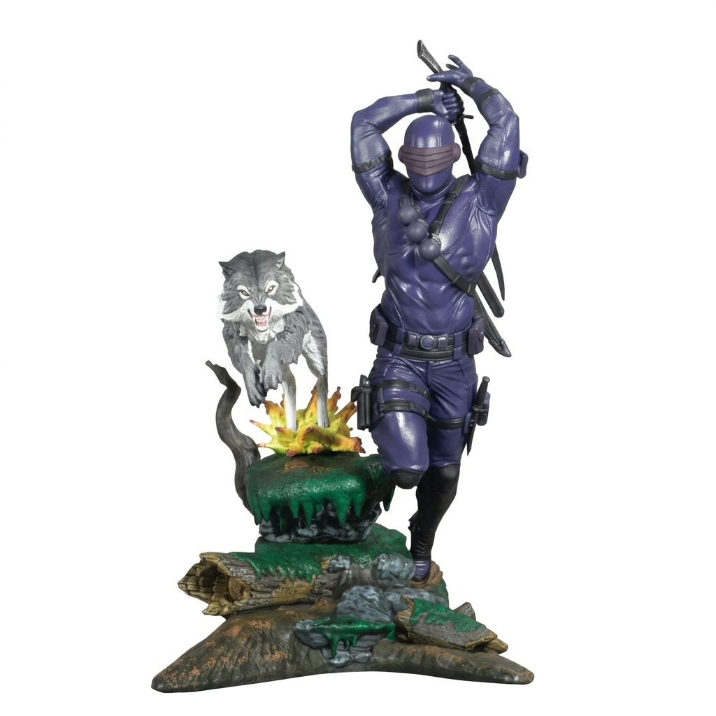 Diamond Select G.I. Joe Gallery Snake Eyes Variant Statue – 40th Anniv. (25 cm)