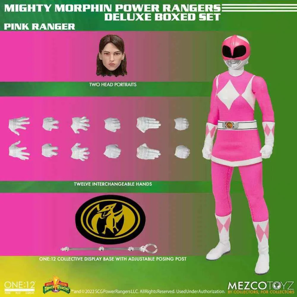 Mezco Toyz One:12 Collective Mighty Morphin Power Rangers Deluxe-Set (5er Pack) - Actionfigurenwelt - Actionfigur Sammlerstück