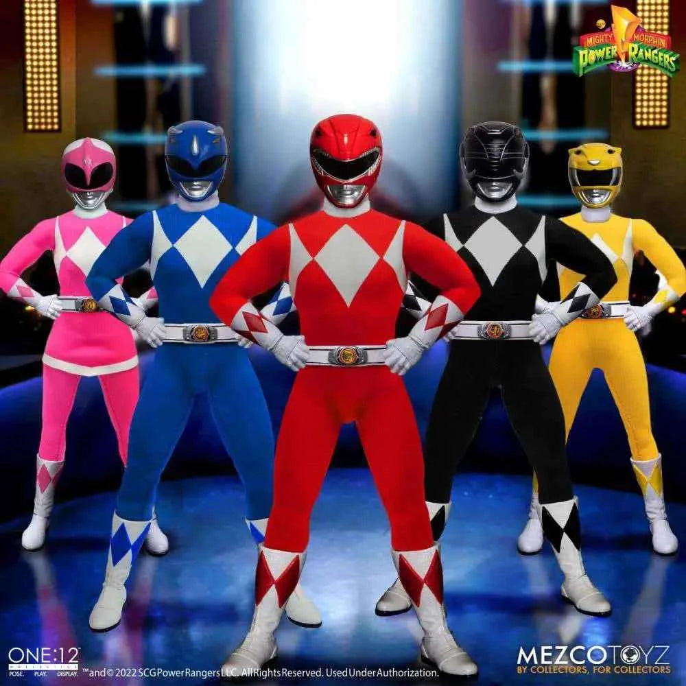 Mezco Toyz One:12 Collective Mighty Morphin Power Rangers Deluxe-Set (5er Pack) - Actionfigurenwelt - Actionfigur Sammlerstück