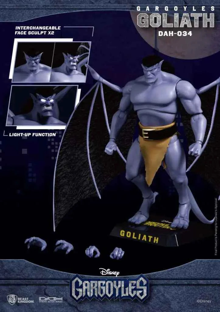 Beast Kingdom DAH-034 Gargoyles Goliath Actionfigur (21 cm) - LED Augen